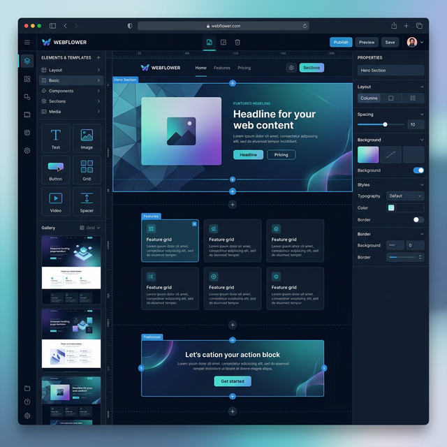 Landing Page Builder Mockup
